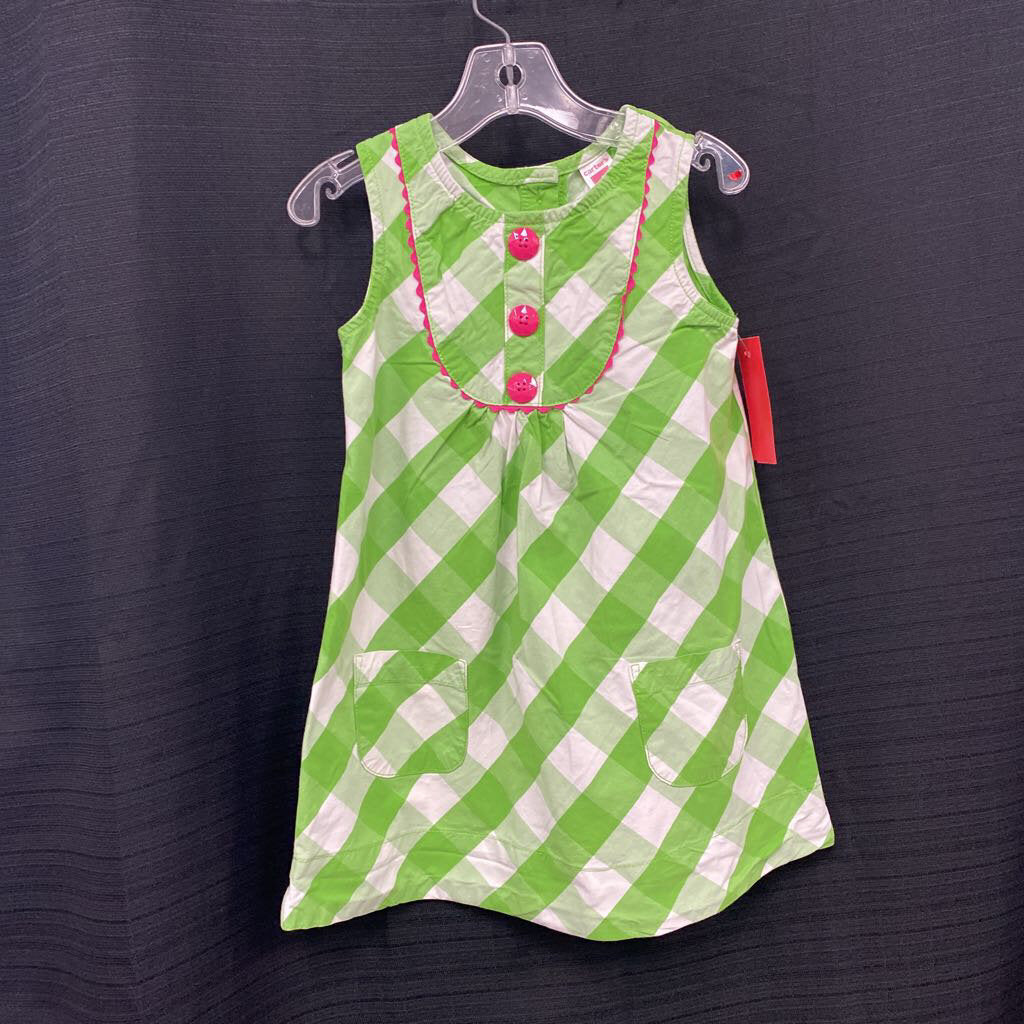 Plaid pocket dress