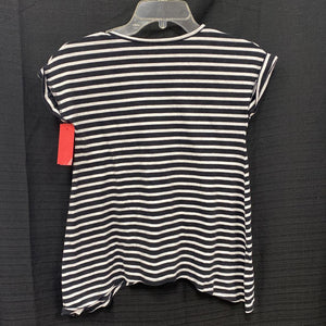 Striped heart top