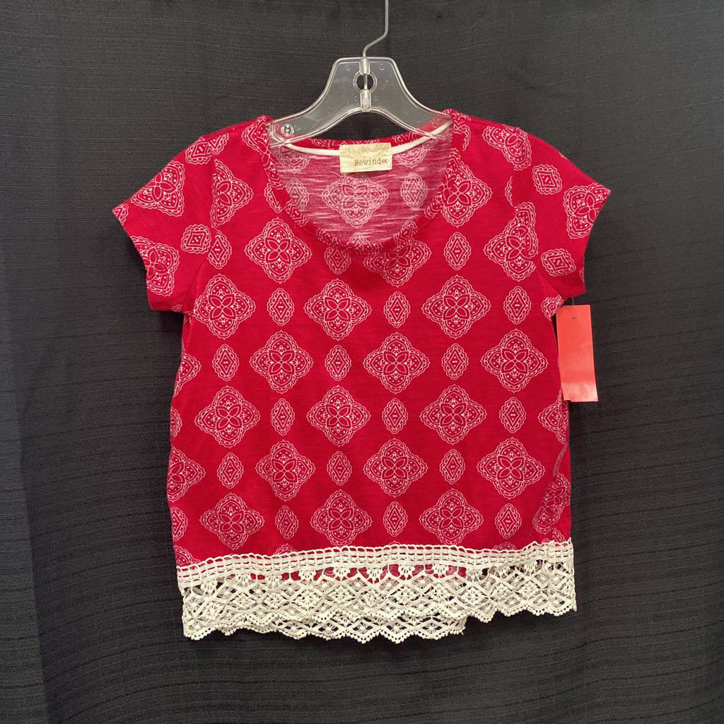 Pattern lace top