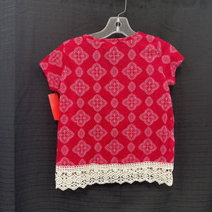 Pattern lace top