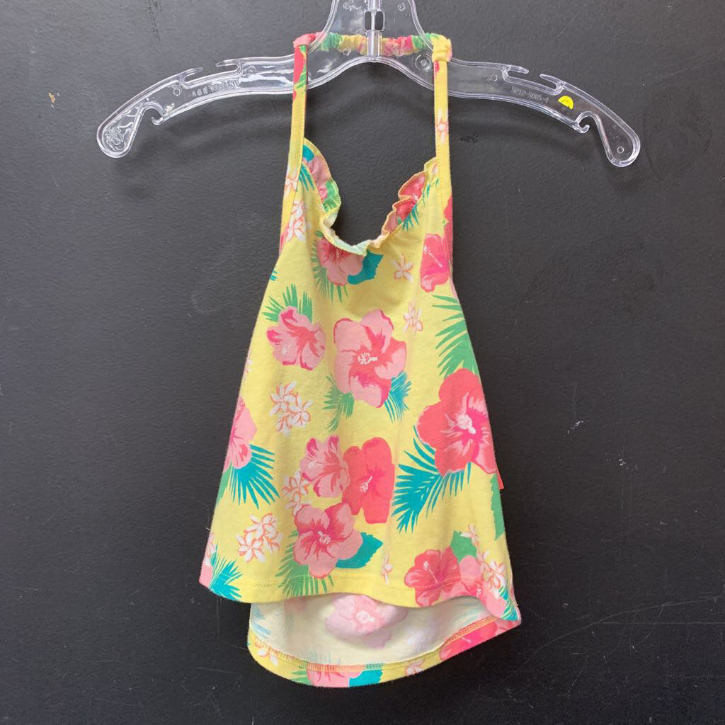 Flower halter top