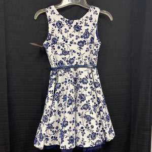 Floral Dress w/Belt