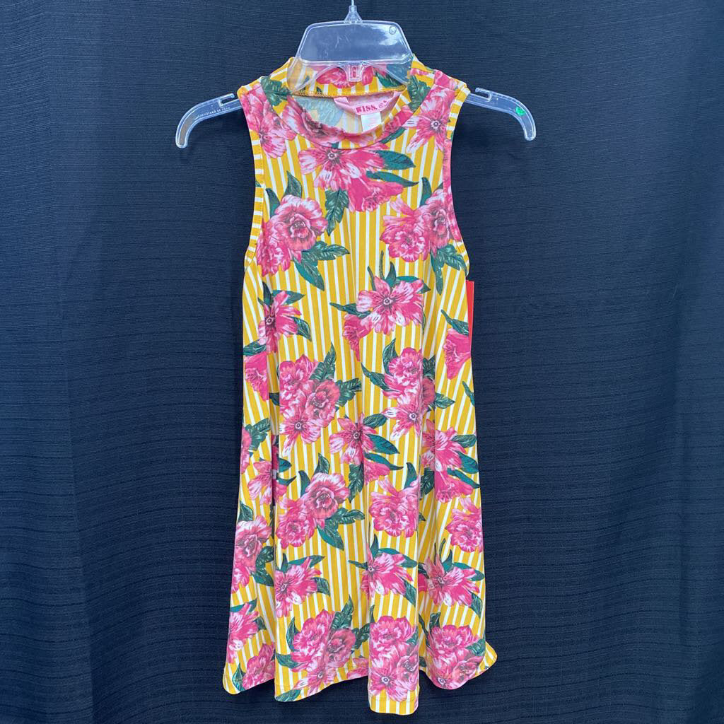 Striped Floral Dress