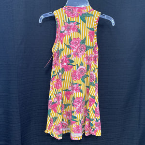 Striped Floral Dress