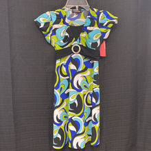 Load image into Gallery viewer, Patterned Dress w/Sash
