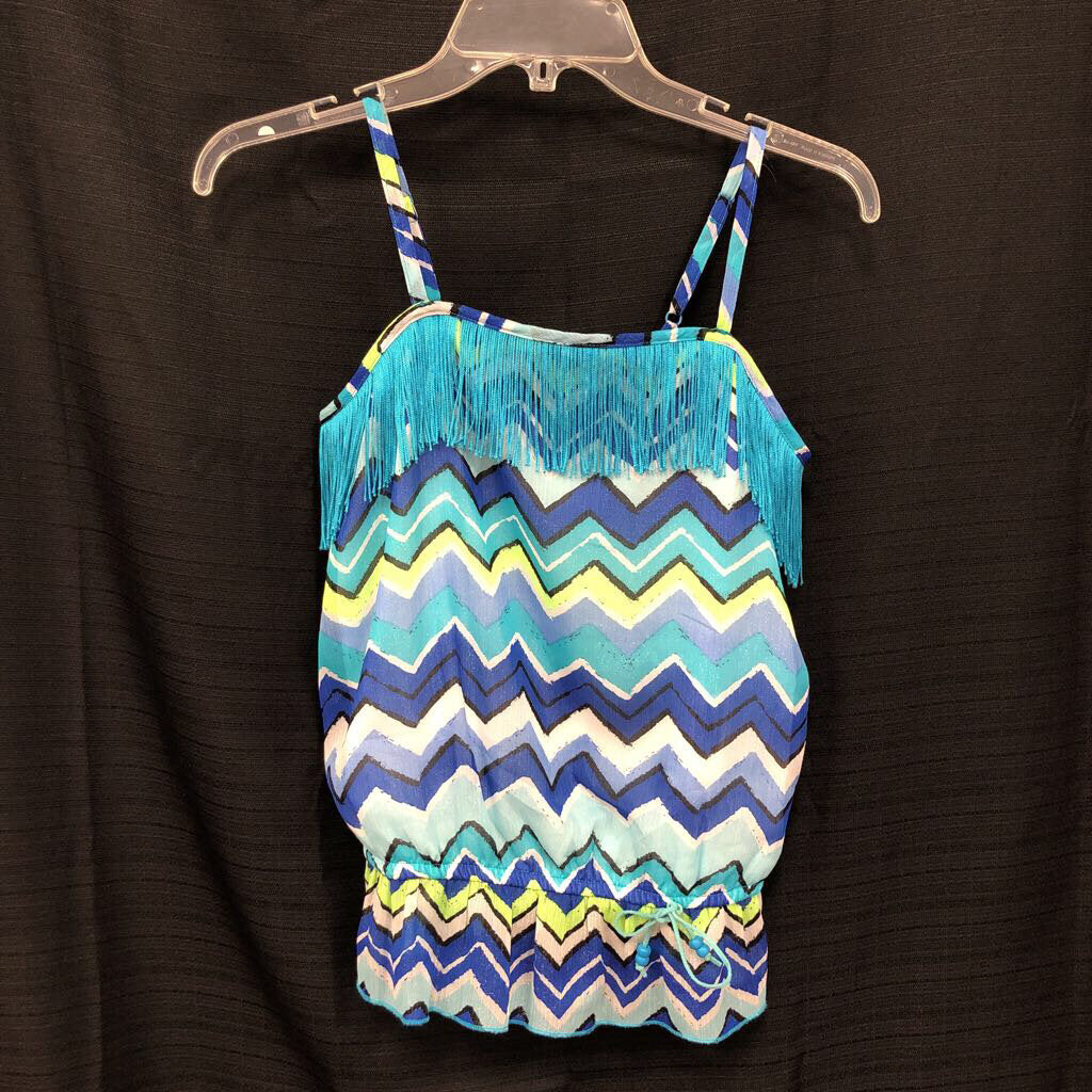 Chevron Fringe Top