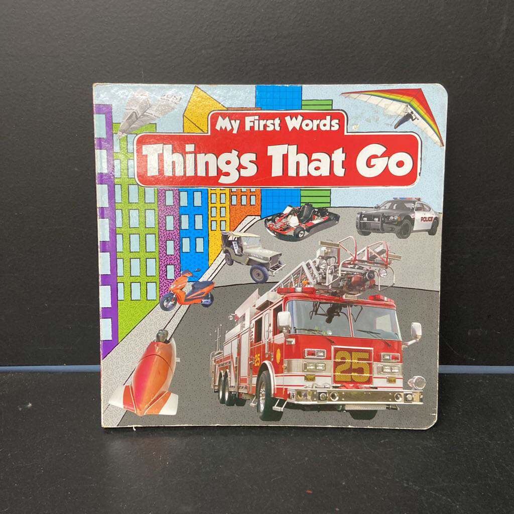 My First Words: Things That Go -board