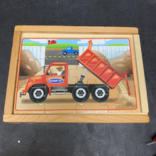 Load image into Gallery viewer, 4pk Wooden Construction Vehicles Jigsaw Puzzles
