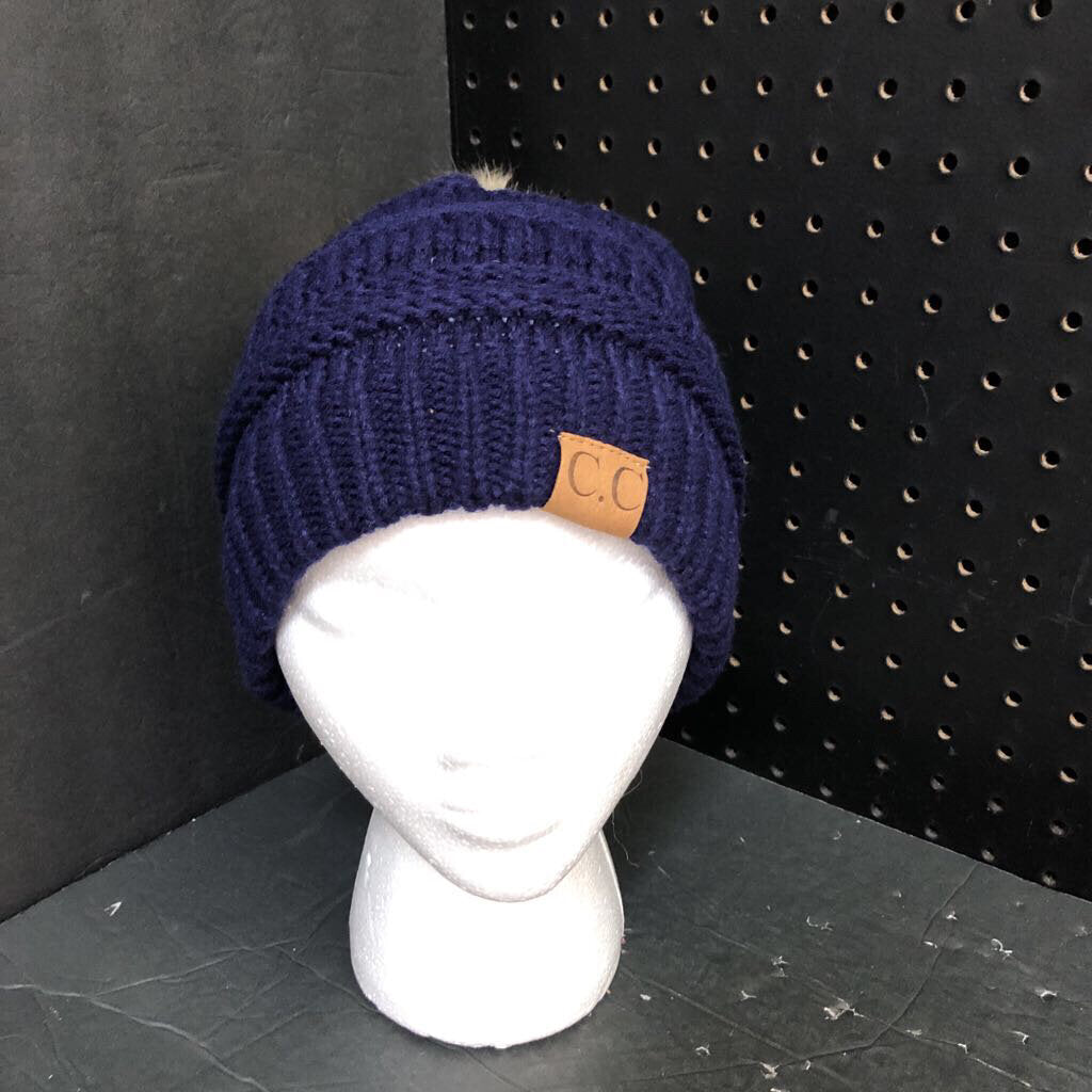Beanie Winter Hat w/Poms (NEW)
