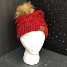 Load image into Gallery viewer, Beanie Winter Hat w/Poms (NEW)
