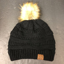 Load image into Gallery viewer, Beanie Winter Hat w/Poms (NEW)
