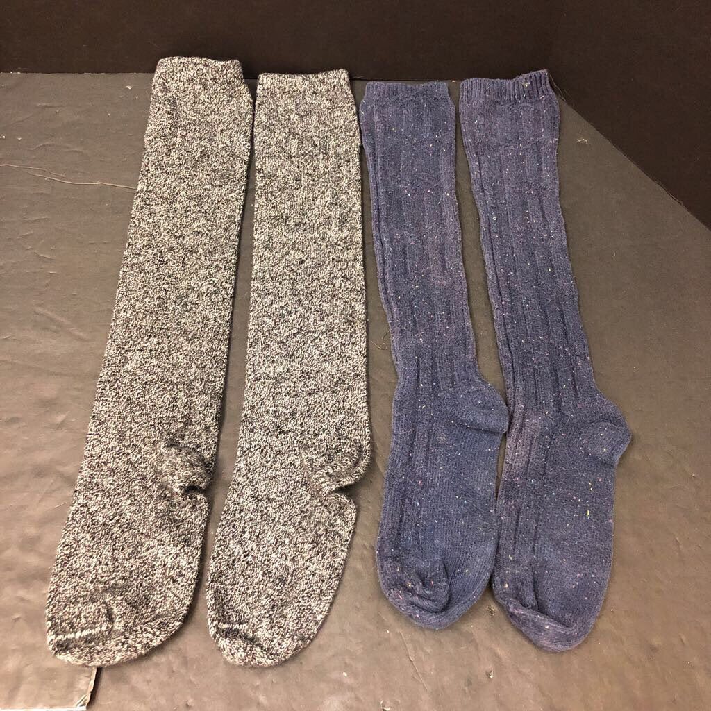 2pk Boys Long Socks
