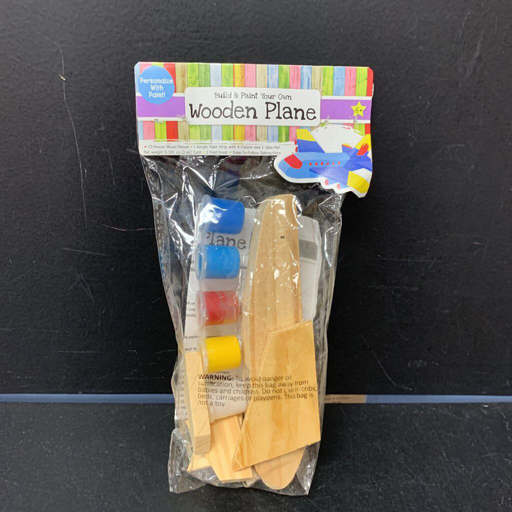 Build & Paint Your Own Wooden Plane (new)