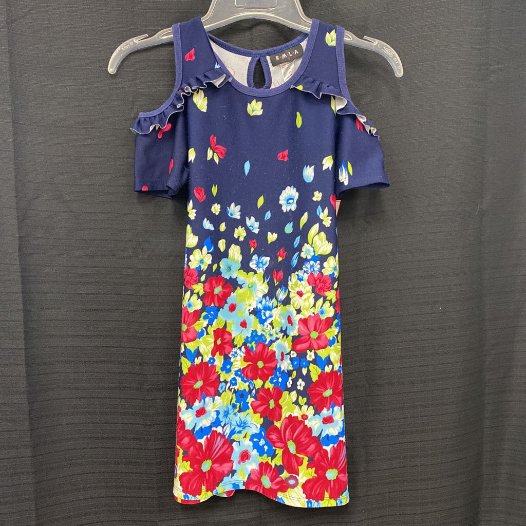 Off shoulder flower dress