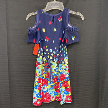 Load image into Gallery viewer, Off shoulder flower dress

