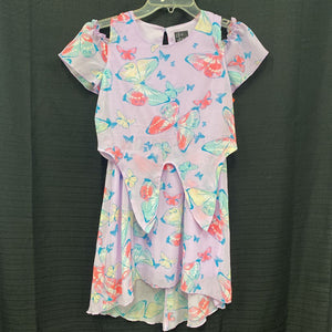 butterfly off shoulder dress