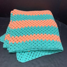 Load image into Gallery viewer, knitted striped blanket
