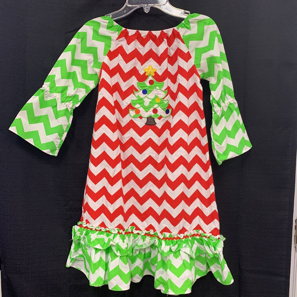Chevron Christmas Dress (Babeeni)