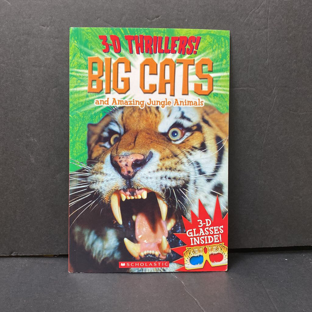 Big Cats and Amazing Jungle Animals (3D Thrillers) -reader
