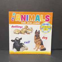 Load image into Gallery viewer, Farm Animals: Sing, Read, Learn! w/ CD (Kim Thompson) -paperback
