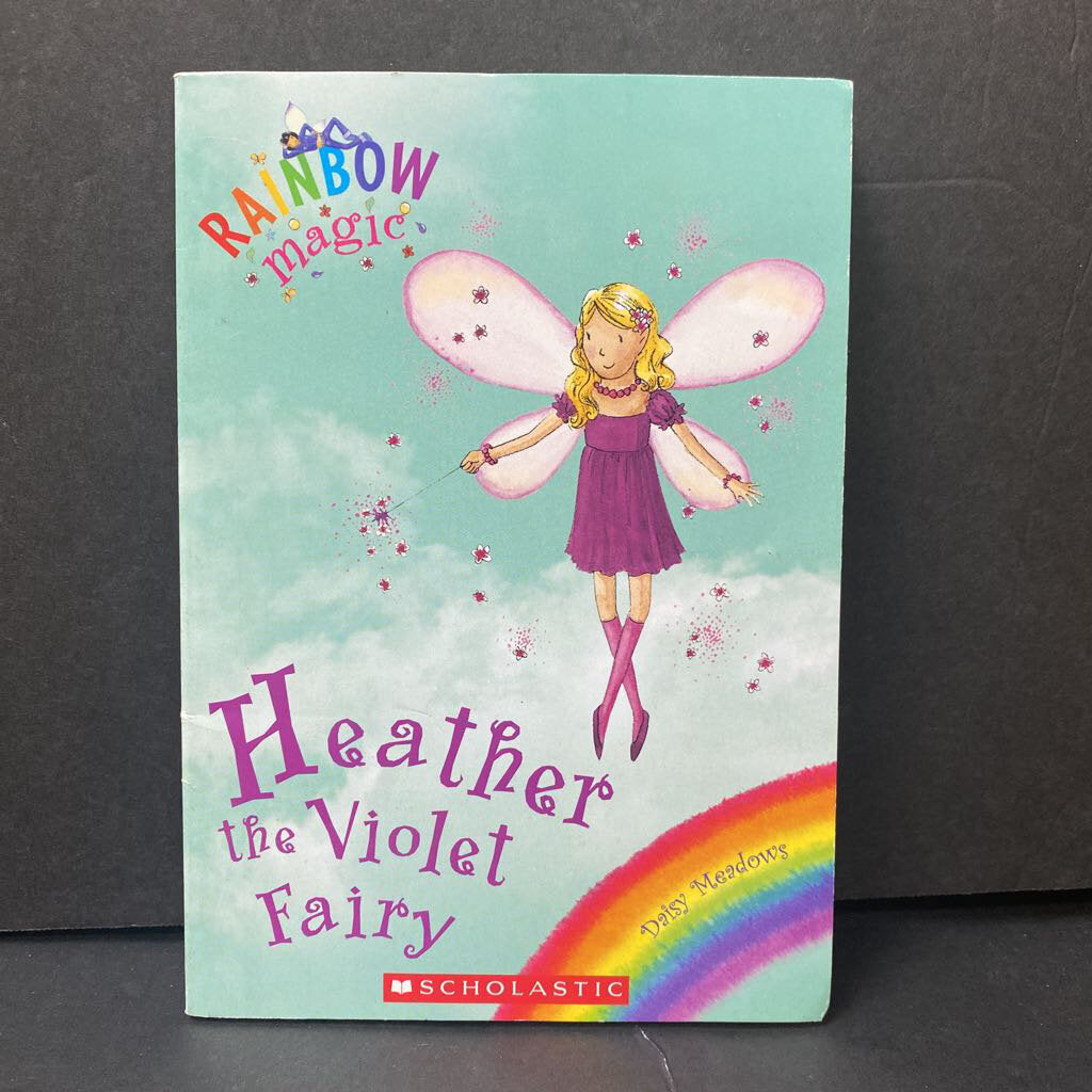 Heather the Violet Fairy (Rainbow Magic) (Daisy Meadows) (Old Cover) -series paperback