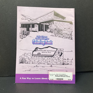Carlsbad Caverns Gaudalupe Mountains Coloring Book -activity