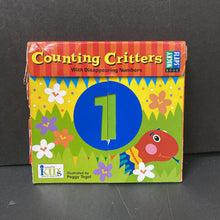 Load image into Gallery viewer, Counting Critters w/ Disappearing Numbers -board
