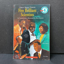 Load image into Gallery viewer, Great Black Heroes: Five Brilliant Scientists (Scholastic Reader Level 4) (Lynda Jones) (Black History Month) -reader educational paperback
