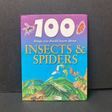 Load image into Gallery viewer, 100 Things You Should Know About Insects &amp; Spiders (Miles Kelly) -educational
