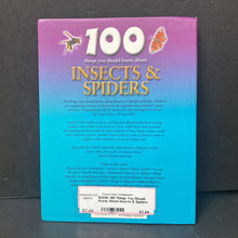 Load image into Gallery viewer, 100 Things You Should Know About Insects &amp; Spiders (Miles Kelly) -educational
