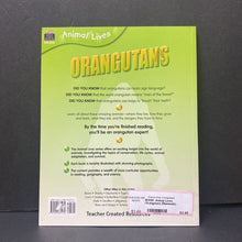 Load image into Gallery viewer, Animal Lives: Orangutans (Mammals) -educational
