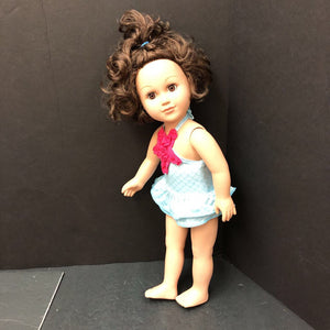Brunette Doll in Swimwear