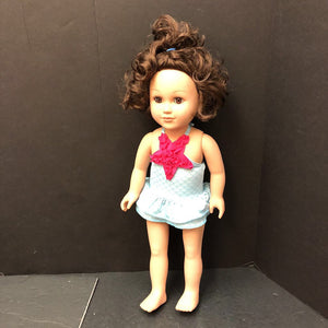 Brunette Doll in Swimwear