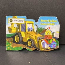 Load image into Gallery viewer, Barney Backhoe Loves to Build (John Deere) (Susan Knopf) -board
