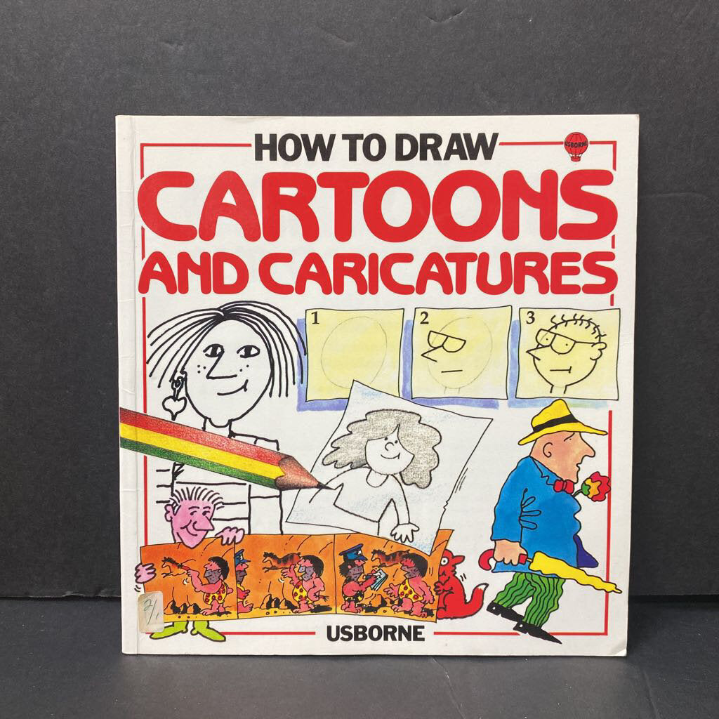 How To Draw Cartoons and Caricatures (Usborne) (Judy Tatchell) -activity