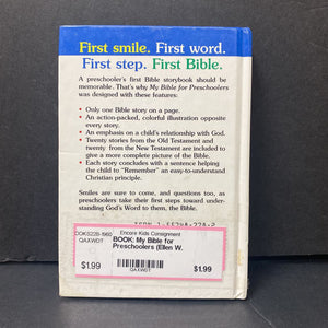 My Bible for Preschoolers (Ellen W. Caughey) -religion hardcover