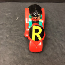 Load image into Gallery viewer, Pull Back Robin on Motorcycle 1993 Vintage Collectible
