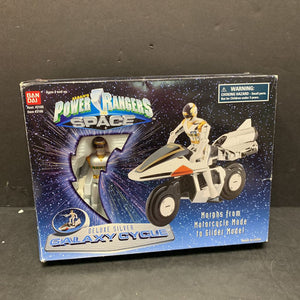 Space Deluxe Silver Ranger w/Galaxy Cycle Motorcylce 1997 Vintage Collectible