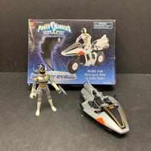 Load image into Gallery viewer, Space Deluxe Silver Ranger w/Galaxy Cycle Motorcylce 1997 Vintage Collectible
