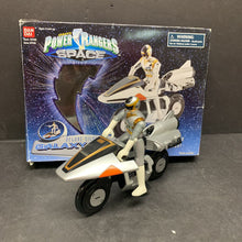 Load image into Gallery viewer, Space Deluxe Silver Ranger w/Galaxy Cycle Motorcylce 1997 Vintage Collectible
