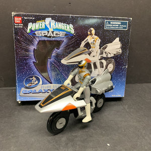 Space Deluxe Silver Ranger w/Galaxy Cycle Motorcylce 1997 Vintage Collectible