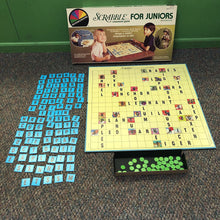 Load image into Gallery viewer, Scrabble for Juniors Double Sided 1982 Vintage Collectible (Selchow &amp; Righter)
