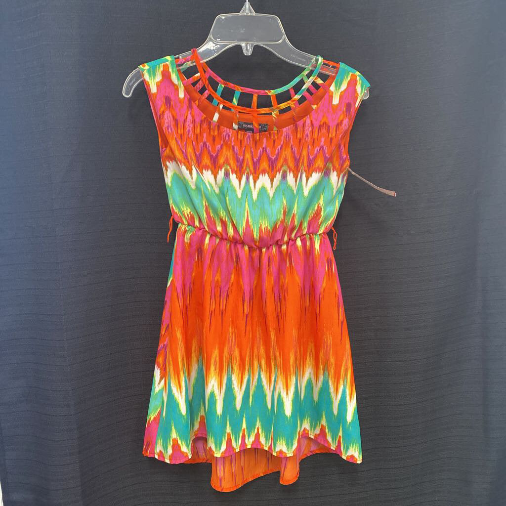 zig zag pattern dress