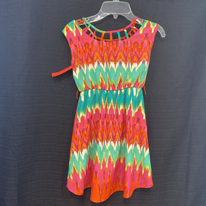 zig zag pattern dress