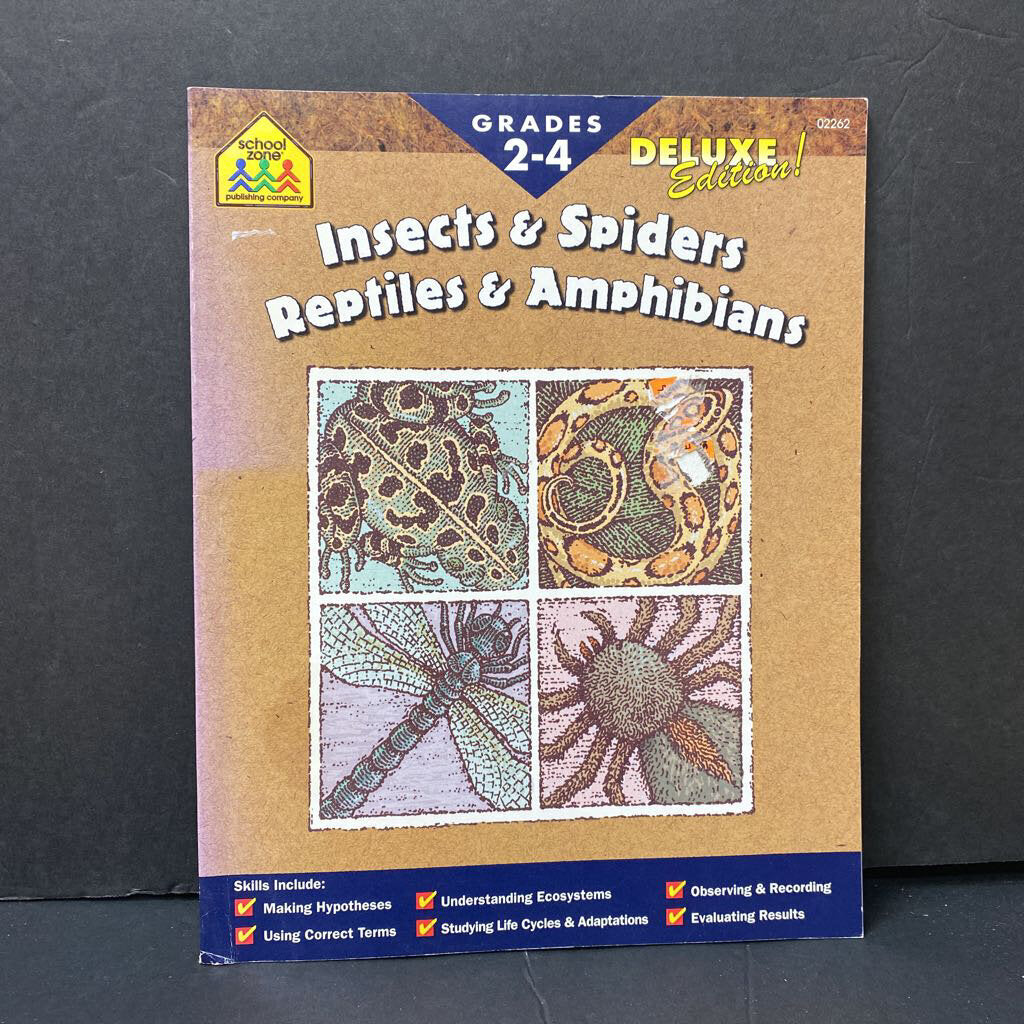Insects & Spiders Reptiles & Amphibians (Grades 2-4) -workbook