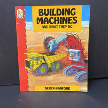 Load image into Gallery viewer, Building Machines and What They Do (Derek Radford) (Vehicles) -educational
