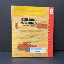 Load image into Gallery viewer, Building Machines and What They Do (Derek Radford) (Vehicles) -educational
