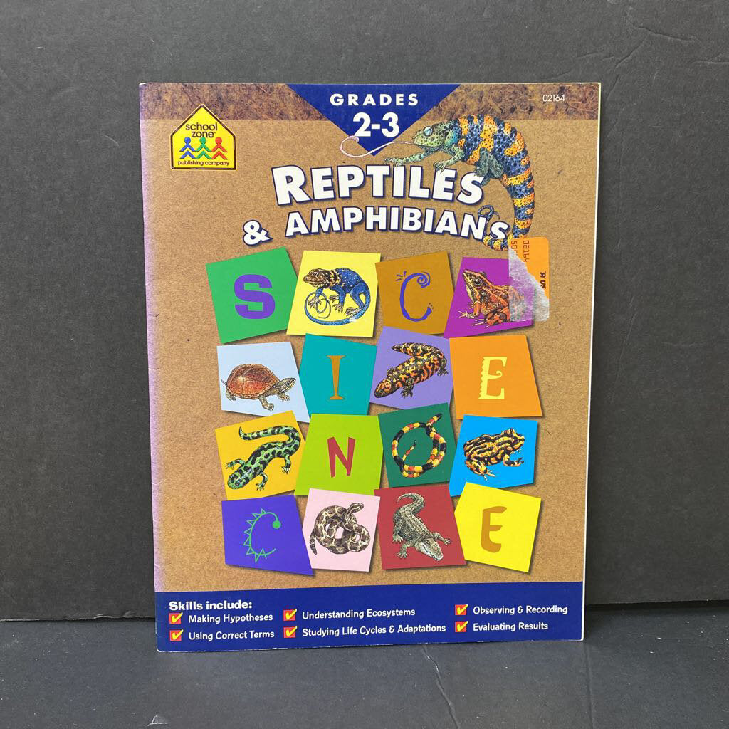 Reptiles & Amphibians (Grades 2-3) (School Zone) -workbook