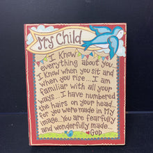 Load image into Gallery viewer, "My Child..." Bird Canvas Picture
