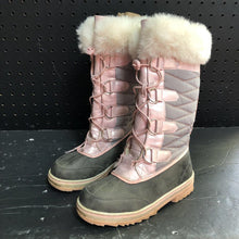 Load image into Gallery viewer, Girls Shimmery Snow Boots
